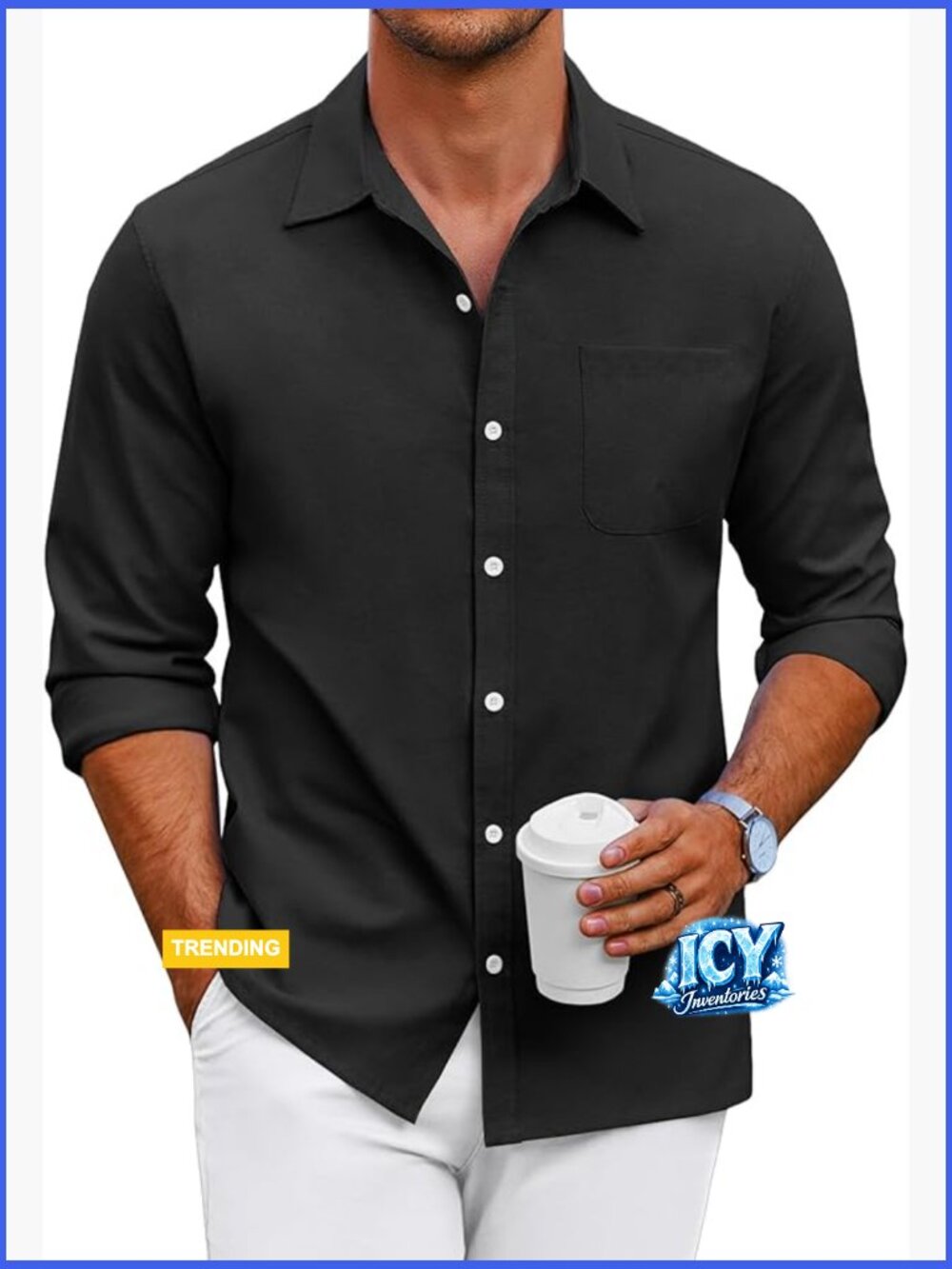 Oxford Dress Shirt Long Sleeve Button Down Cotton Blend Regular Fit